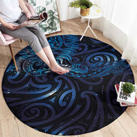 New Zealand New Year-Matariki Round Carpet Aotearoa Maori Tattoo Galaxy Sky LT03 - Polynesian Pride