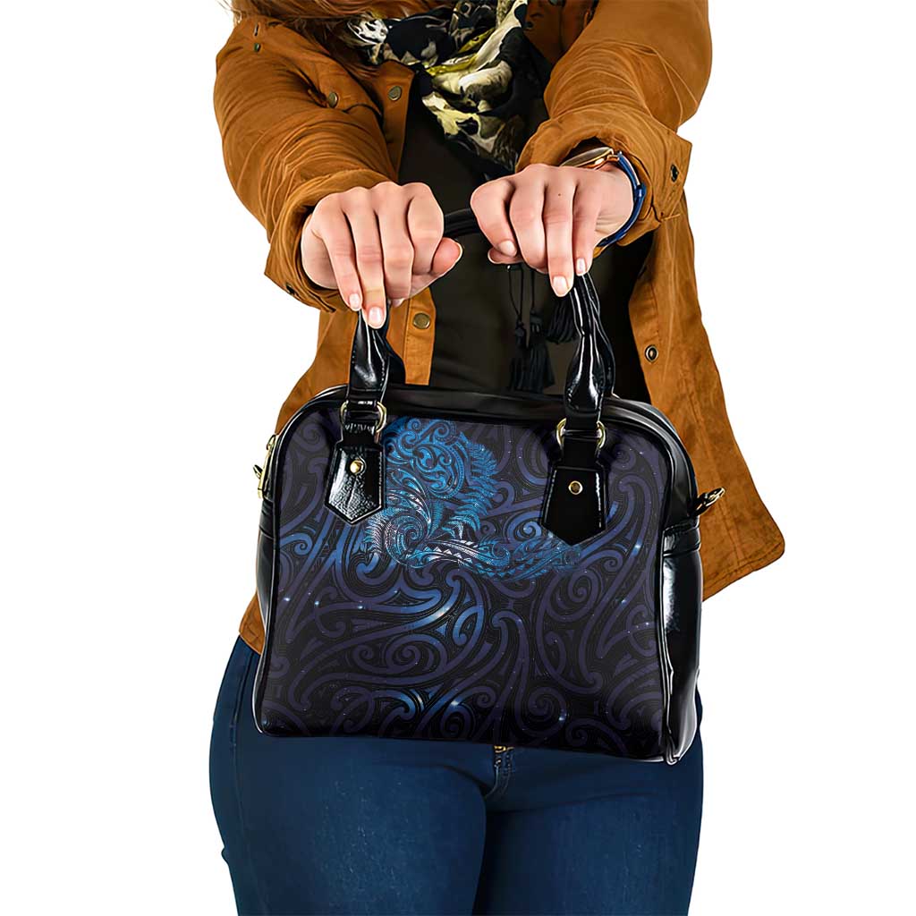 New Zealand New Year-Matariki Shoulder Handbag Aotearoa Maori Tattoo Galaxy Sky LT03 One Size Multicolor - Polynesian Pride