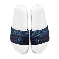 New Zealand New Year-Matariki Slide Sandals Aotearoa Maori Tattoo Galaxy Sky LT03 Multicolor - Polynesian Pride
