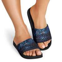 New Zealand New Year-Matariki Slide Sandals Aotearoa Maori Tattoo Galaxy Sky LT03 - Polynesian Pride