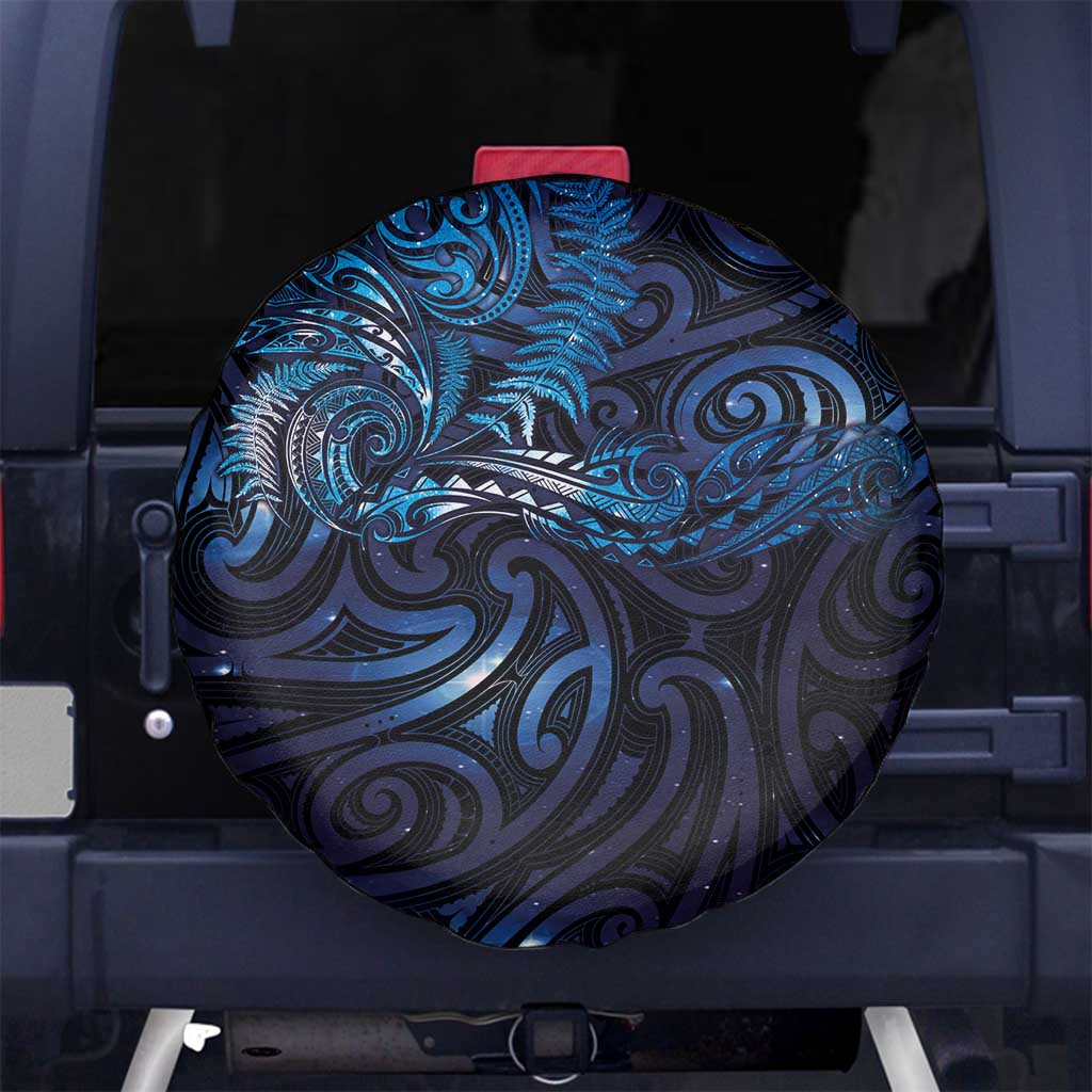 New Zealand New Year-Matariki Spare Tire Cover Aotearoa Maori Tattoo Galaxy Sky LT03 No hole Multicolor - Polynesian Pride