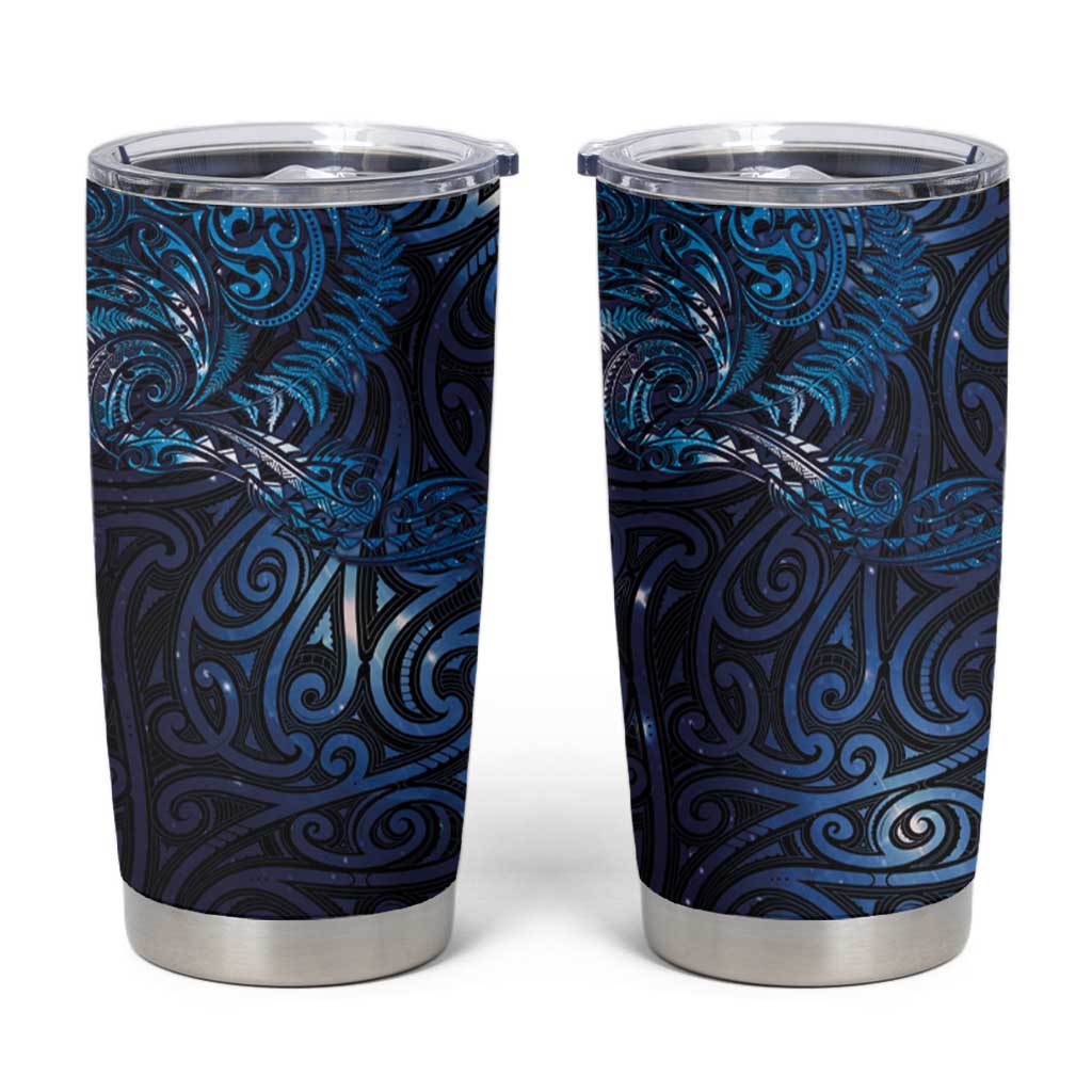 New Zealand New Year-Matariki Tumbler Cup Aotearoa Maori Tattoo Galaxy Sky LT03 Multicolor - Polynesian Pride