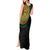 Vanuatu Tribal Tattoo with Namele Leaves Tank Maxi Dress