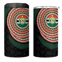 Penama Tribal Tattoo with Namele Leaves 4 in 1 Can Cooler Tumbler LT03 One Size: 16 oz Black - Polynesian Pride