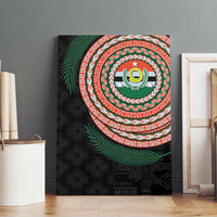 Penama Tribal Tattoo with Namele Leaves Canvas Wall Art LT03 - Polynesian Pride