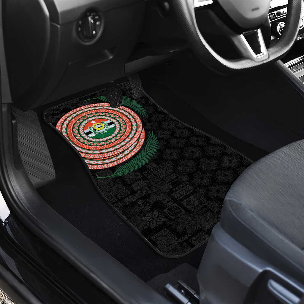 Penama Tribal Tattoo with Namele Leaves Car Mats LT03 - Polynesian Pride