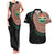 Penama Tribal Tattoo with Namele Leaves Couples Matching Tank Maxi Dress and Hawaiian Shirt