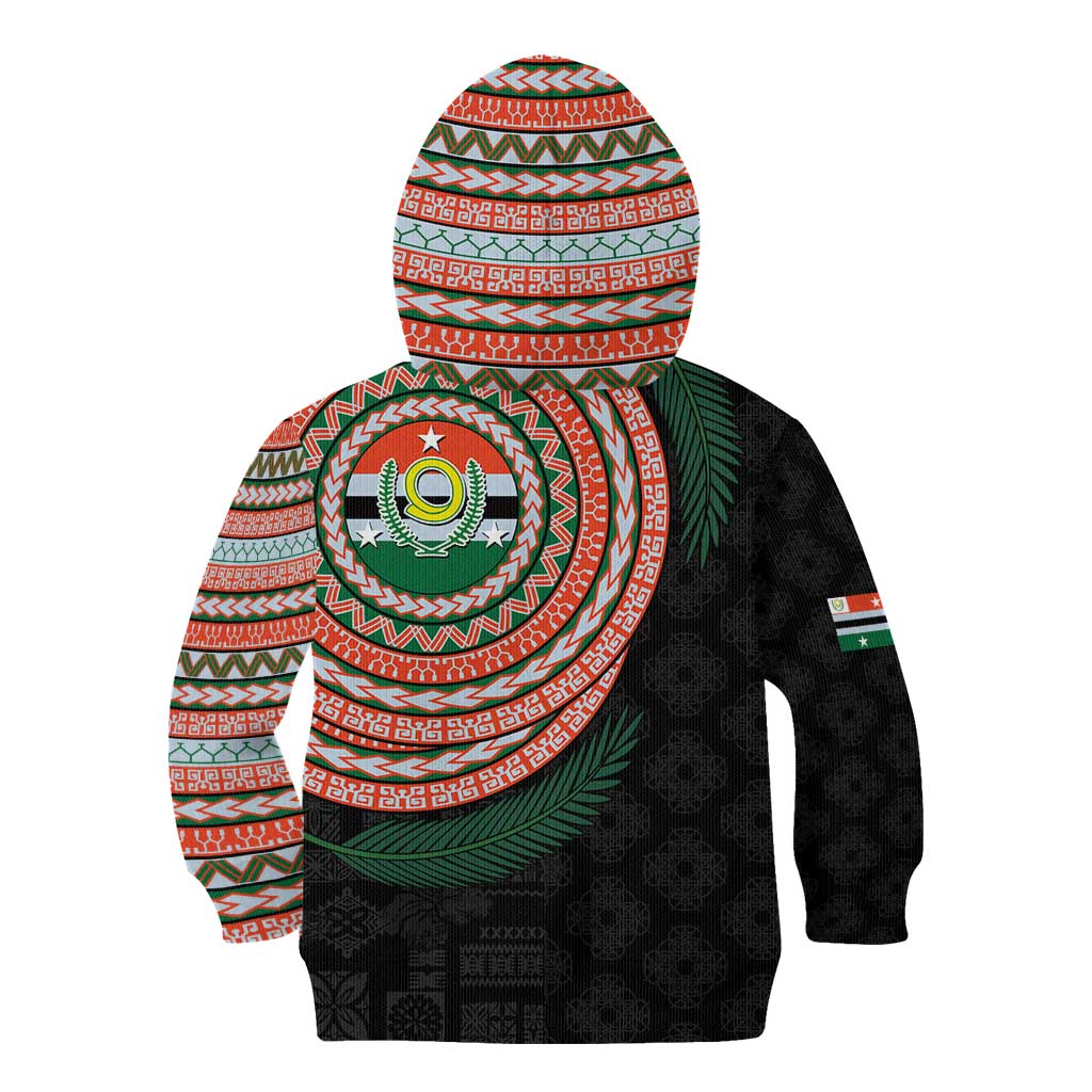 Penama Tribal Tattoo with Namele Leaves Kid Hoodie LT03 - Polynesian Pride