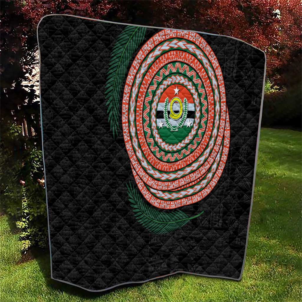 Penama Tribal Tattoo with Namele Leaves Quilt