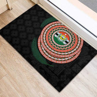 Penama Tribal Tattoo with Namele Leaves Rubber Doormat LT03 - Polynesian Pride