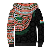 Penama Tribal Tattoo with Namele Leaves Sherpa Hoodie LT03 - Polynesian Pride