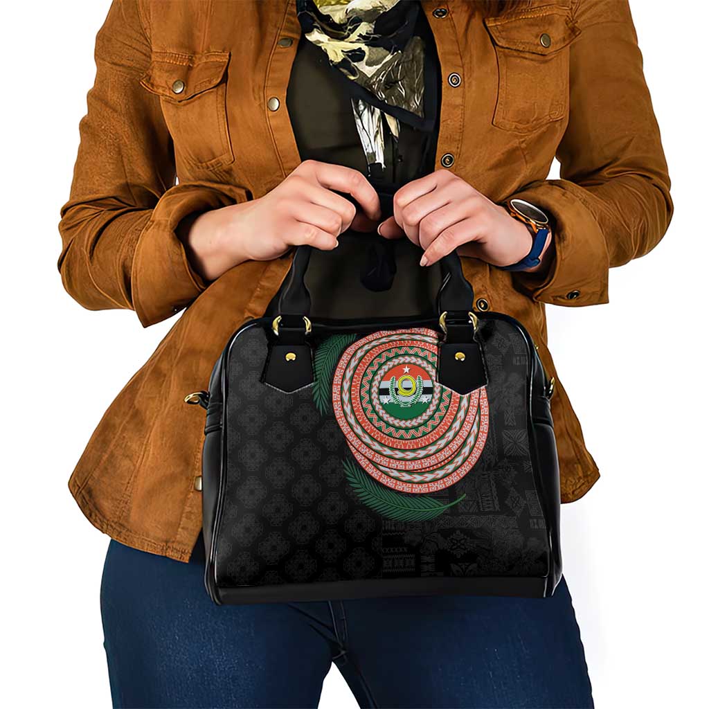 Penama Tribal Tattoo with Namele Leaves Shoulder Handbag