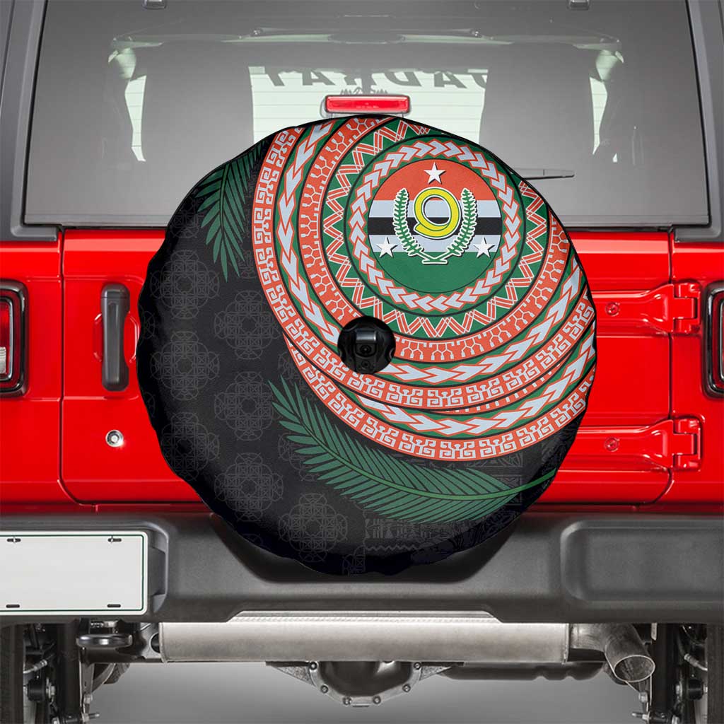 Penama Tribal Tattoo with Namele Leaves Spare Tire Cover