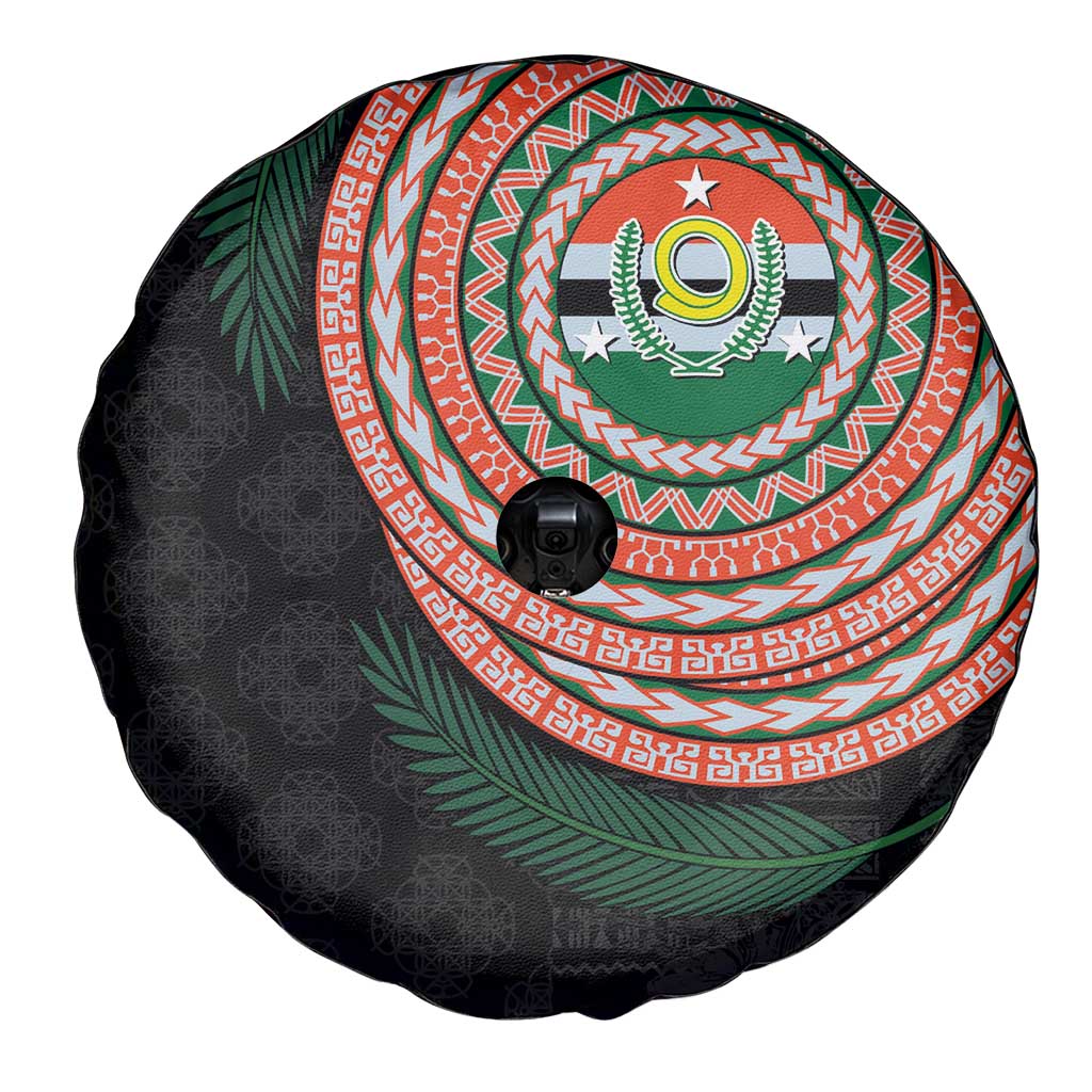 Penama Tribal Tattoo with Namele Leaves Spare Tire Cover