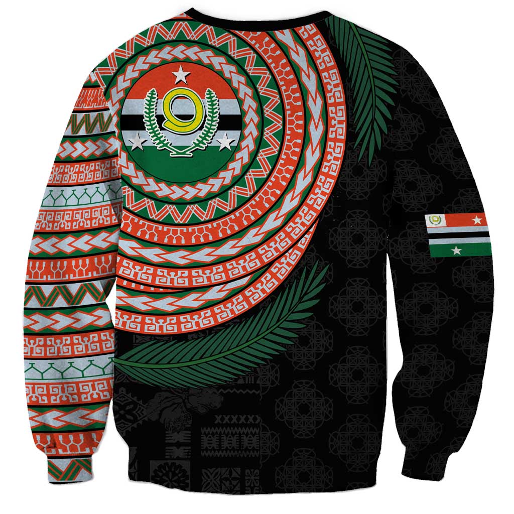 Penama Tribal Tattoo with Namele Leaves Sweatshirt LT03 - Polynesian Pride