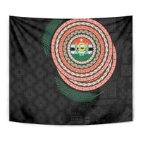 Penama Tribal Tattoo with Namele Leaves Tapestry