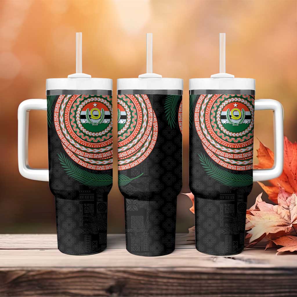 Penama Tribal Tattoo with Namele Leaves Tumbler With Handle