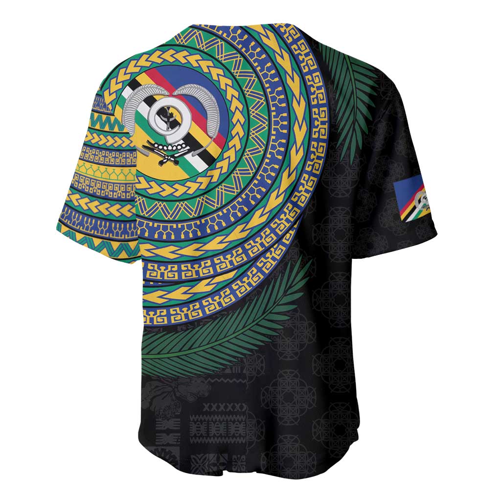 Torba Tribal Tattoo with Namele Leaves Baseball Jersey