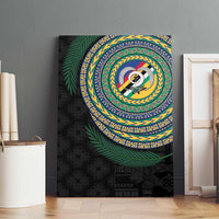 Torba Tribal Tattoo with Namele Leaves Canvas Wall Art LT03 - Polynesian Pride