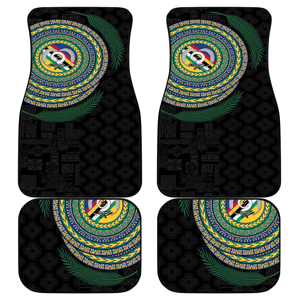 Torba Tribal Tattoo with Namele Leaves Car Mats LT03 - Polynesian Pride