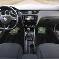 Torba Tribal Tattoo with Namele Leaves Car Mats LT03 Set 2pcs - Front Black - Polynesian Pride