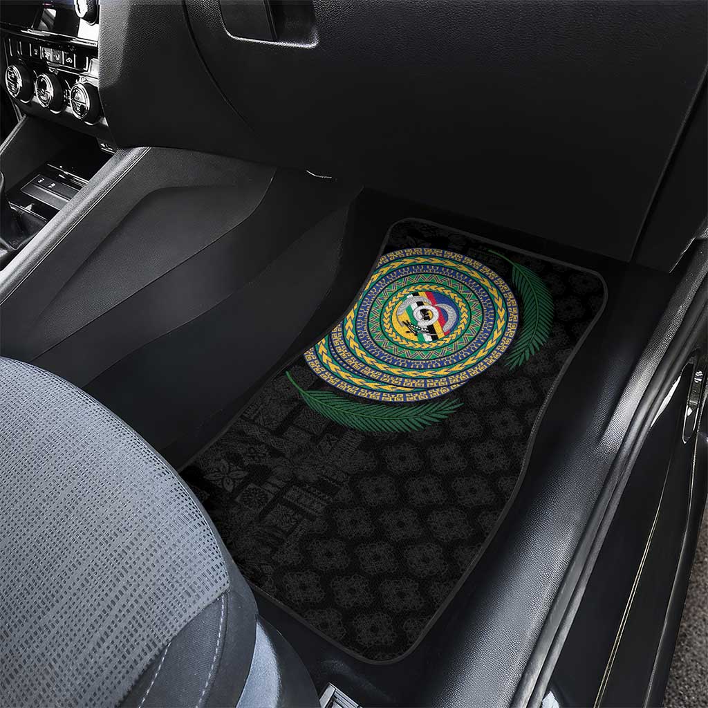 Torba Tribal Tattoo with Namele Leaves Car Mats LT03 - Polynesian Pride
