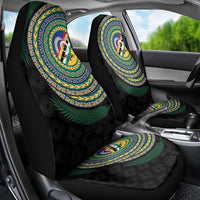 Torba Tribal Tattoo with Namele Leaves Car Seat Cover