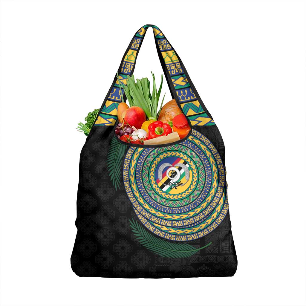 Torba Tribal Tattoo with Namele Leaves Grocery Bag LT03 1-pack One Size Black - Polynesian Pride