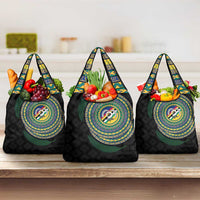 Torba Tribal Tattoo with Namele Leaves Grocery Bag LT03 3-pack One Size Black - Polynesian Pride