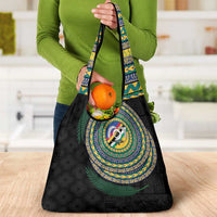 Torba Tribal Tattoo with Namele Leaves Grocery Bag LT03 - Polynesian Pride