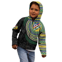 Torba Tribal Tattoo with Namele Leaves Kid Hoodie