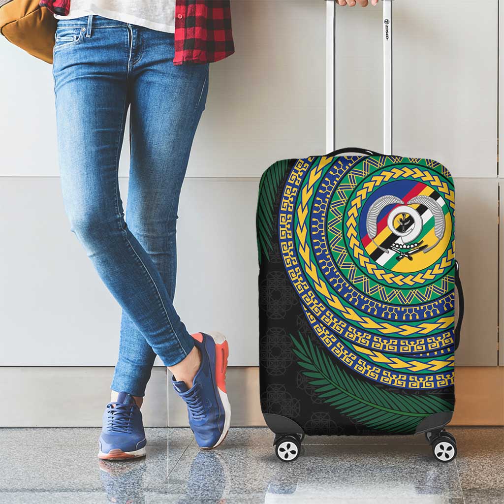 Torba Tribal Tattoo with Namele Leaves Luggage Cover