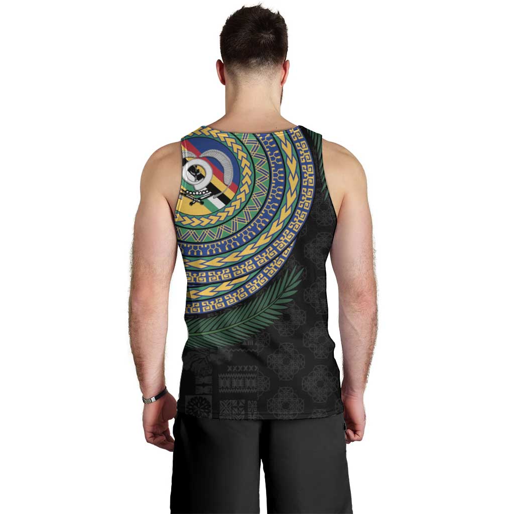 Torba Tribal Tattoo with Namele Leaves Men Tank Top LT03 - Polynesian Pride