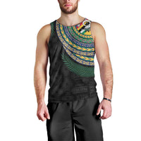 Torba Tribal Tattoo with Namele Leaves Men Tank Top LT03 - Polynesian Pride