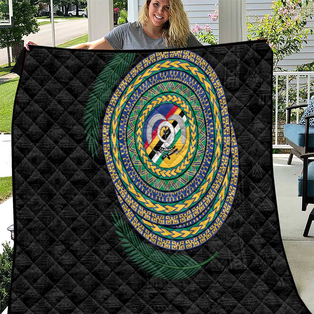 Torba Tribal Tattoo with Namele Leaves Quilt