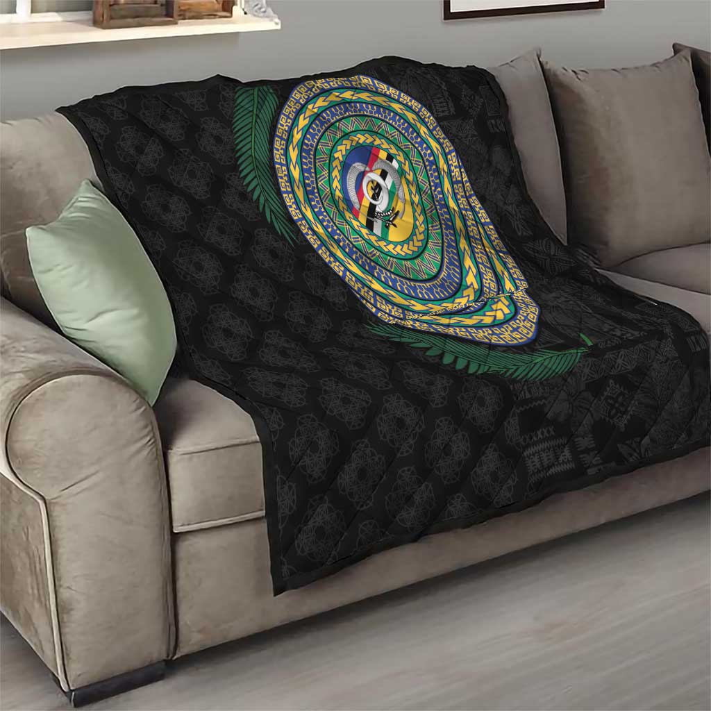 Torba Tribal Tattoo with Namele Leaves Quilt