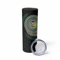 Torba Tribal Tattoo with Namele Leaves Skinny Tumbler