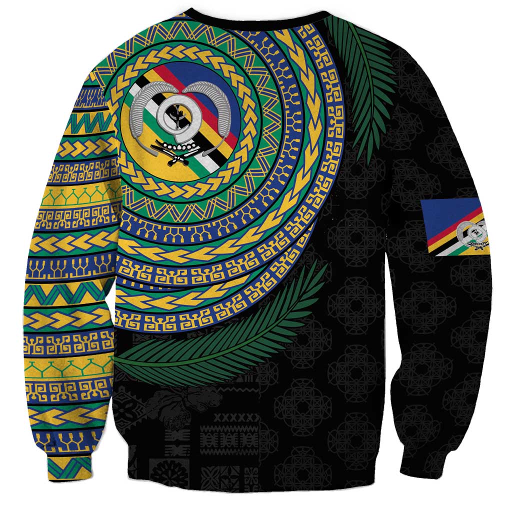 Torba Tribal Tattoo with Namele Leaves Sweatshirt LT03 - Polynesian Pride