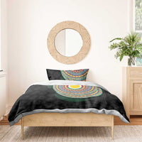 Shefa Tribal Tattoo with Namele Leaves Bedding Set