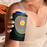 Shefa Tribal Tattoo with Namele Leaves 4 in 1 Can Cooler Tumbler LT03 - Polynesian Pride