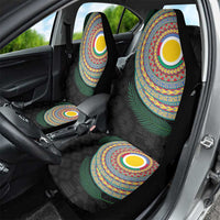 Shefa Tribal Tattoo with Namele Leaves Car Seat Cover