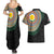 Shefa Tribal Tattoo with Namele Leaves Couples Matching Summer Maxi Dress and Hawaiian Shirt