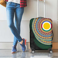 Shefa Tribal Tattoo with Namele Leaves Luggage Cover