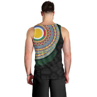 Shefa Tribal Tattoo with Namele Leaves Men Tank Top LT03 - Polynesian Pride