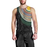 Shefa Tribal Tattoo with Namele Leaves Men Tank Top LT03 - Polynesian Pride