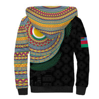 Shefa Tribal Tattoo with Namele Leaves Sherpa Hoodie LT03 - Polynesian Pride