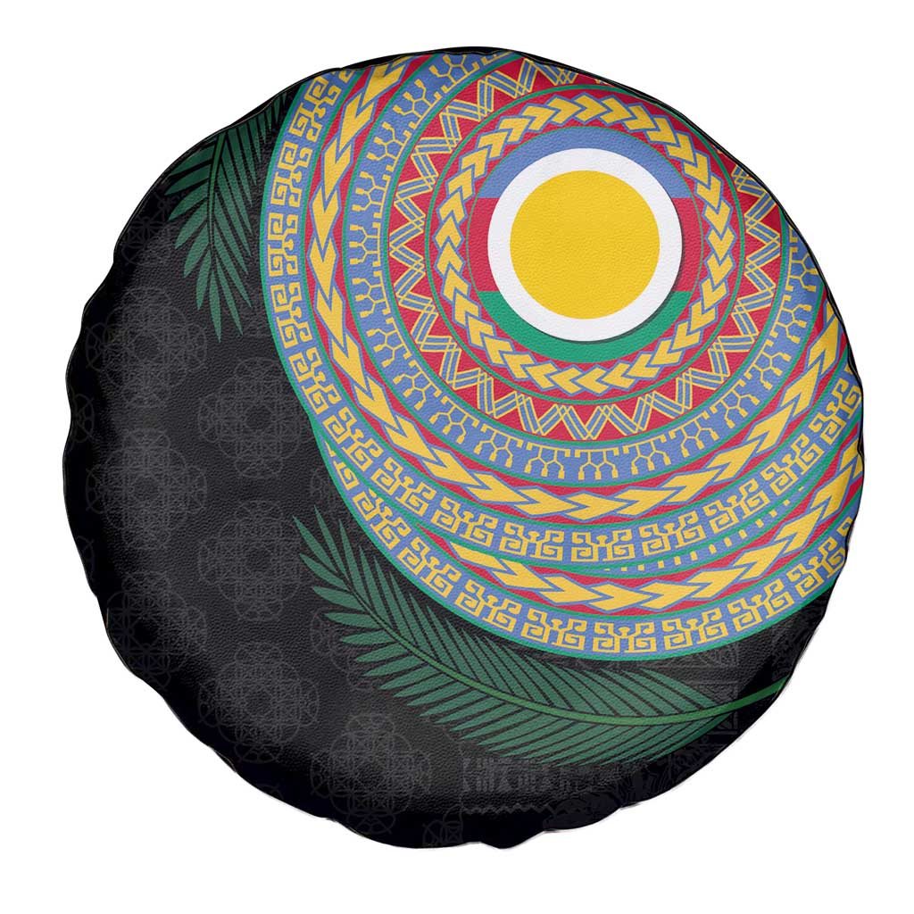 Shefa Tribal Tattoo with Namele Leaves Spare Tire Cover