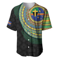 Tafea Tribal Tattoo with Namele Leaves Baseball Jersey