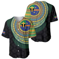 Tafea Tribal Tattoo with Namele Leaves Baseball Jersey