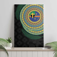 Tafea Tribal Tattoo with Namele Leaves Canvas Wall Art LT03 - Polynesian Pride